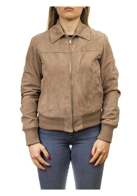 giubbino camoscio tortora PK BY PASKAL | 317CAM-TORTORA